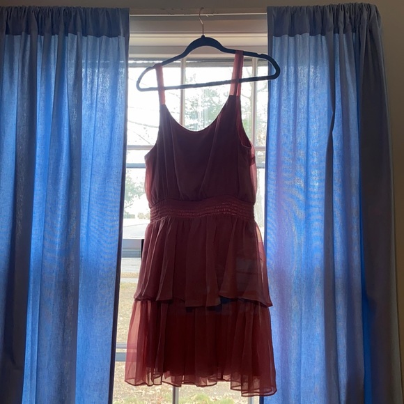 NWT Express Tiered Dress - Pink - Picture 4 of 4